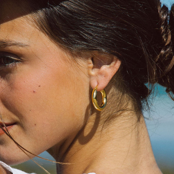 Sun Hoop Earrings