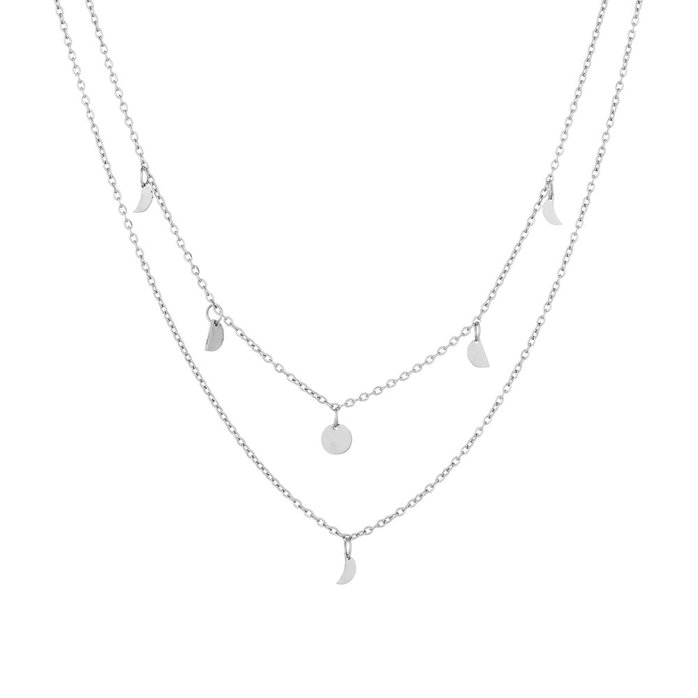 Zoestar Zoestar Boho Layered Necklace Silver Crystal India | Ubuy