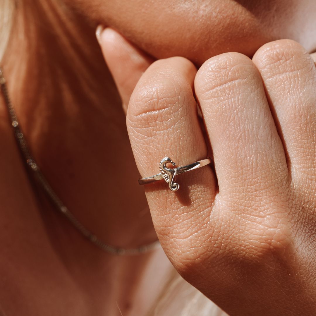 Opalite Mahina Honu Adjustable Rings