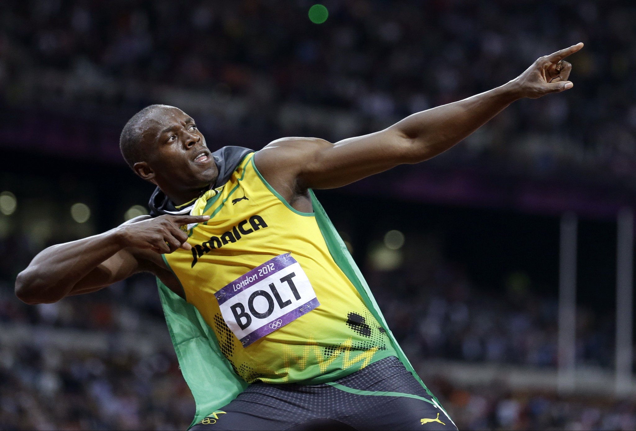 Usain Bolt at the London Olympics