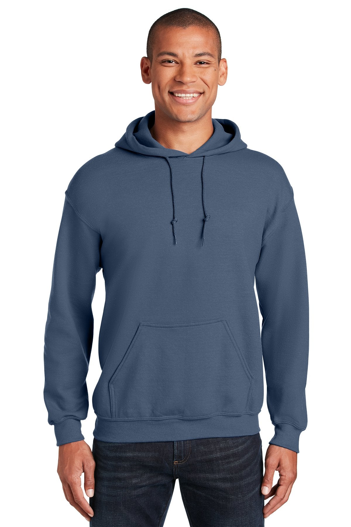 Custom Gildan Heavy Blend Hooded Sweatshirt 18500 Indigo Blue 5068