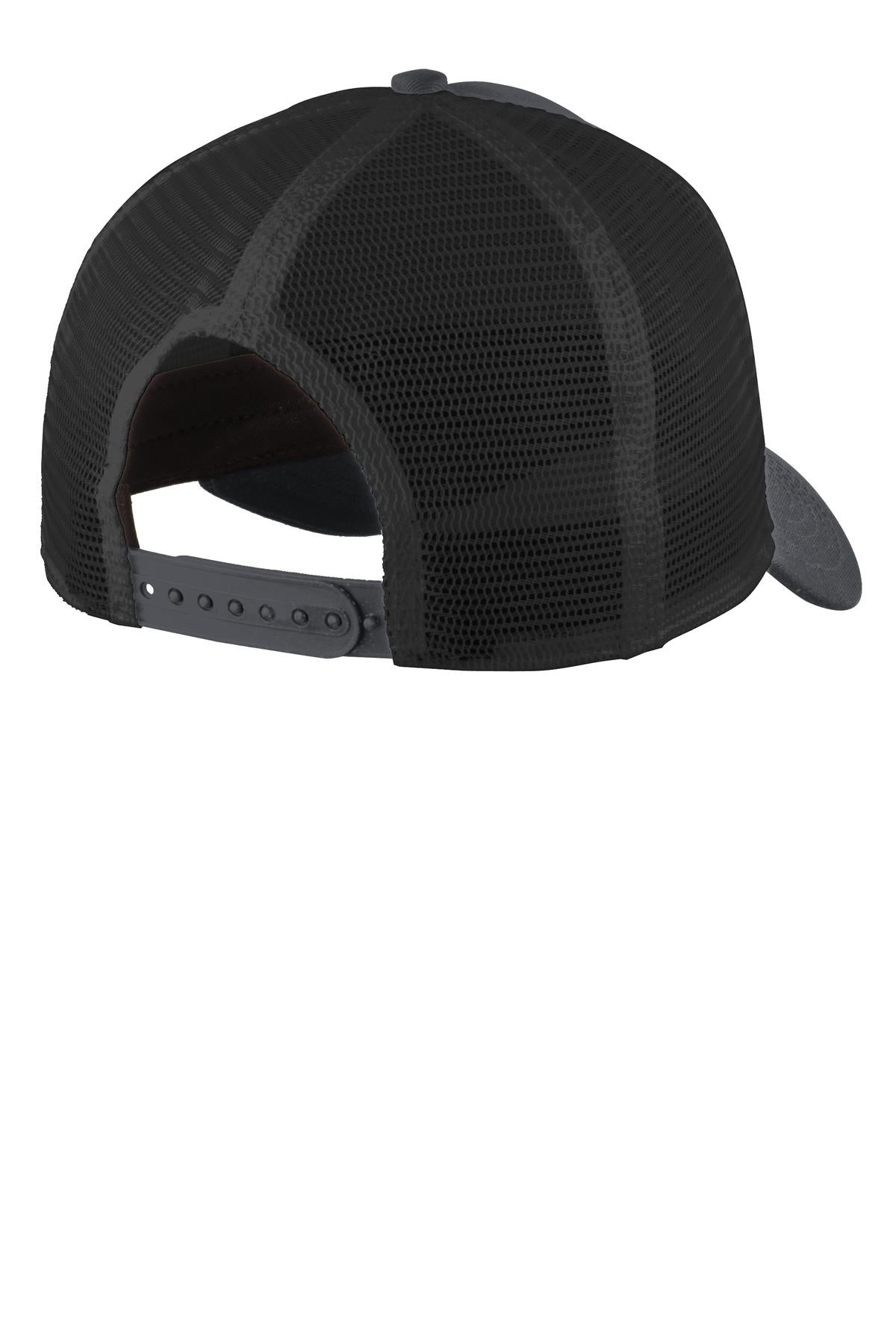 Custom New Era Snapback Trucker Cap Graphite/ Black