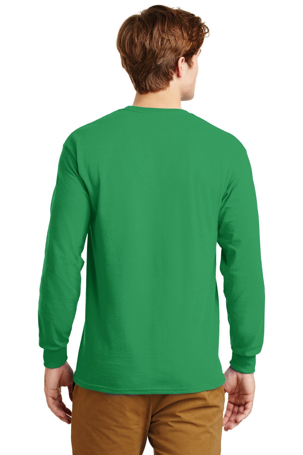 Download Gildan Ultra Cotton Long Sleeve T Shirt in Irish Green ...