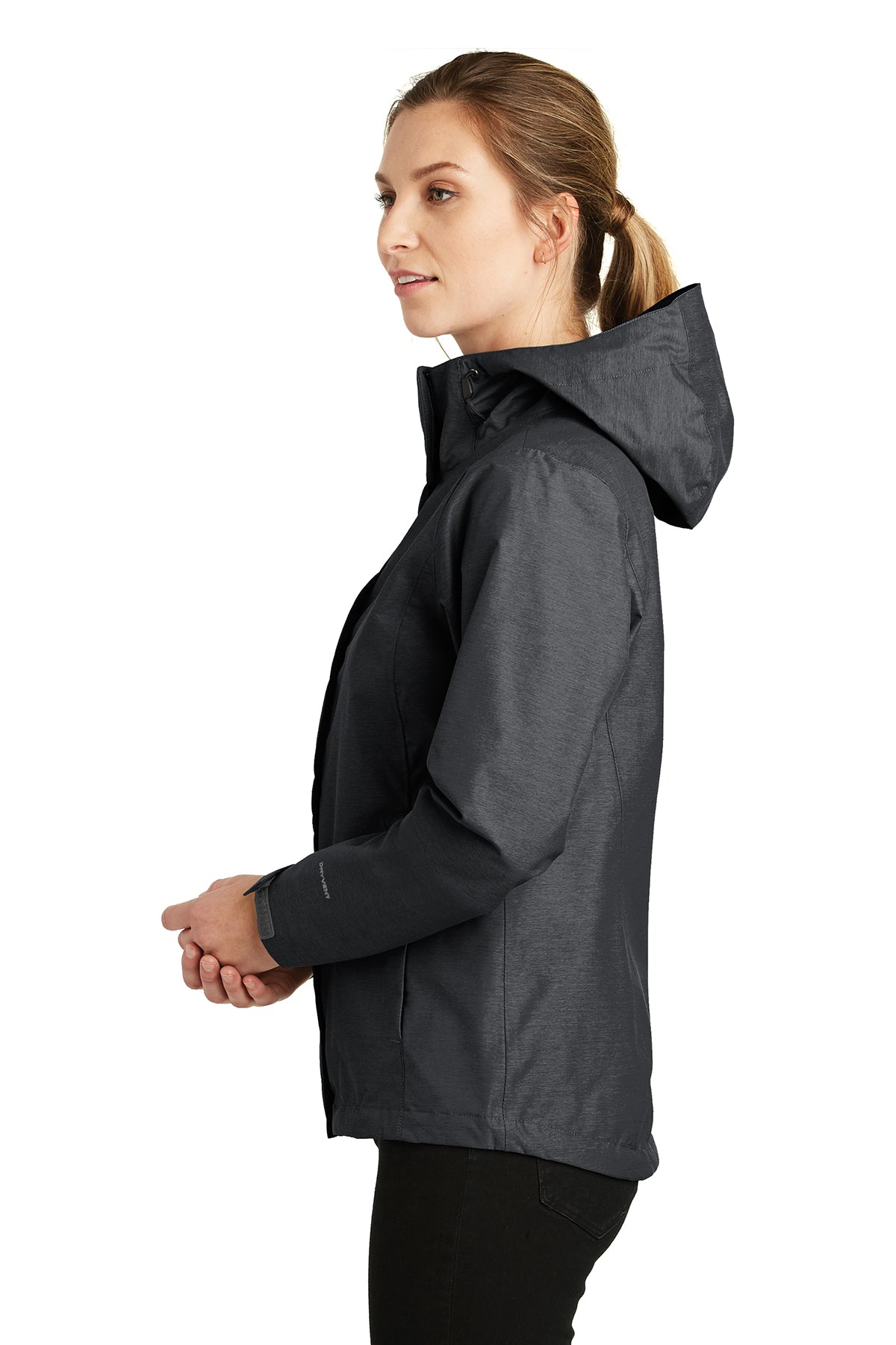 Custom The North Face Ladies DryVent Rain Jacket TNF Dark Grey Heather