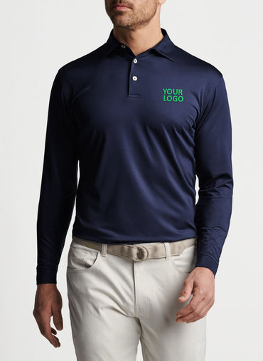 Logo Polo Shirt  Customized Peter Millar Men's Vessel Capri