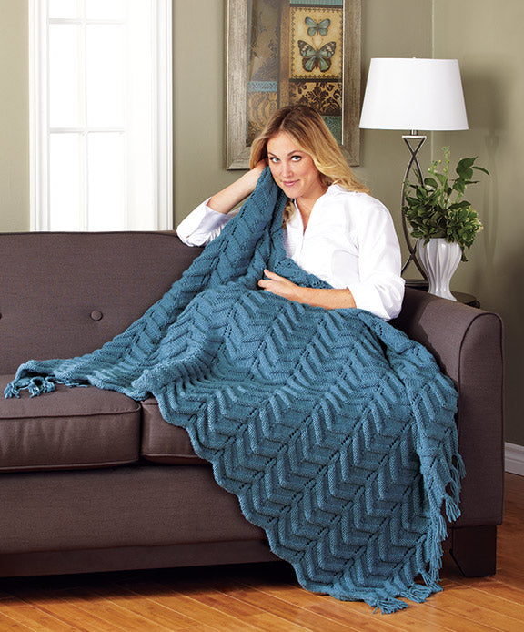 Bernat Blanket Ombre Yarn Ocean Teal Ombre