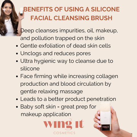Benefits of using a silicone facial cleansing brush