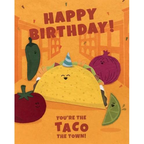 TACO TOWN BIRTHDAY CARD