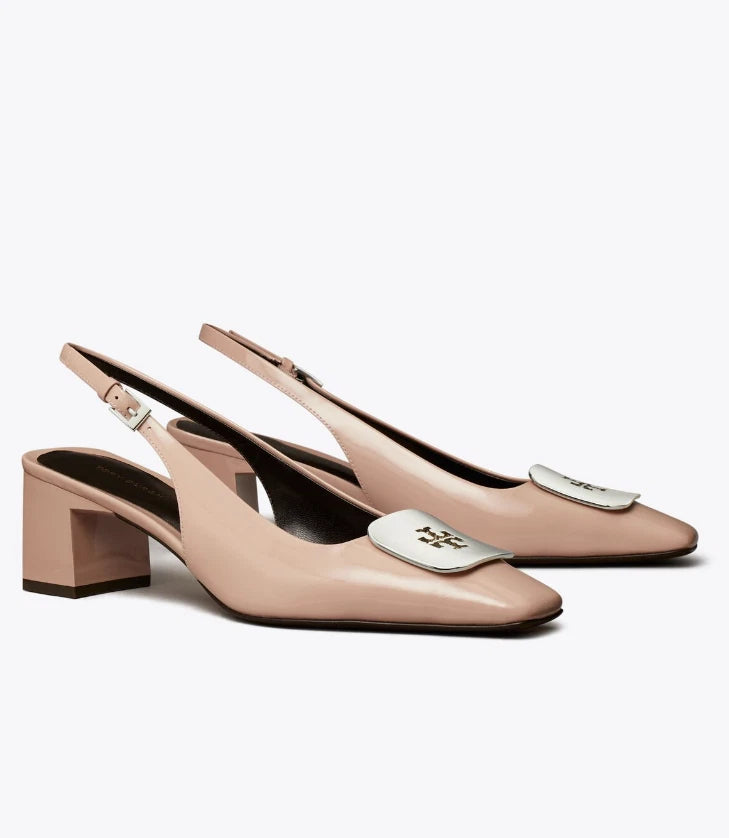 Tory Burch Women's Georgia Leather 55mm Slingback Pump