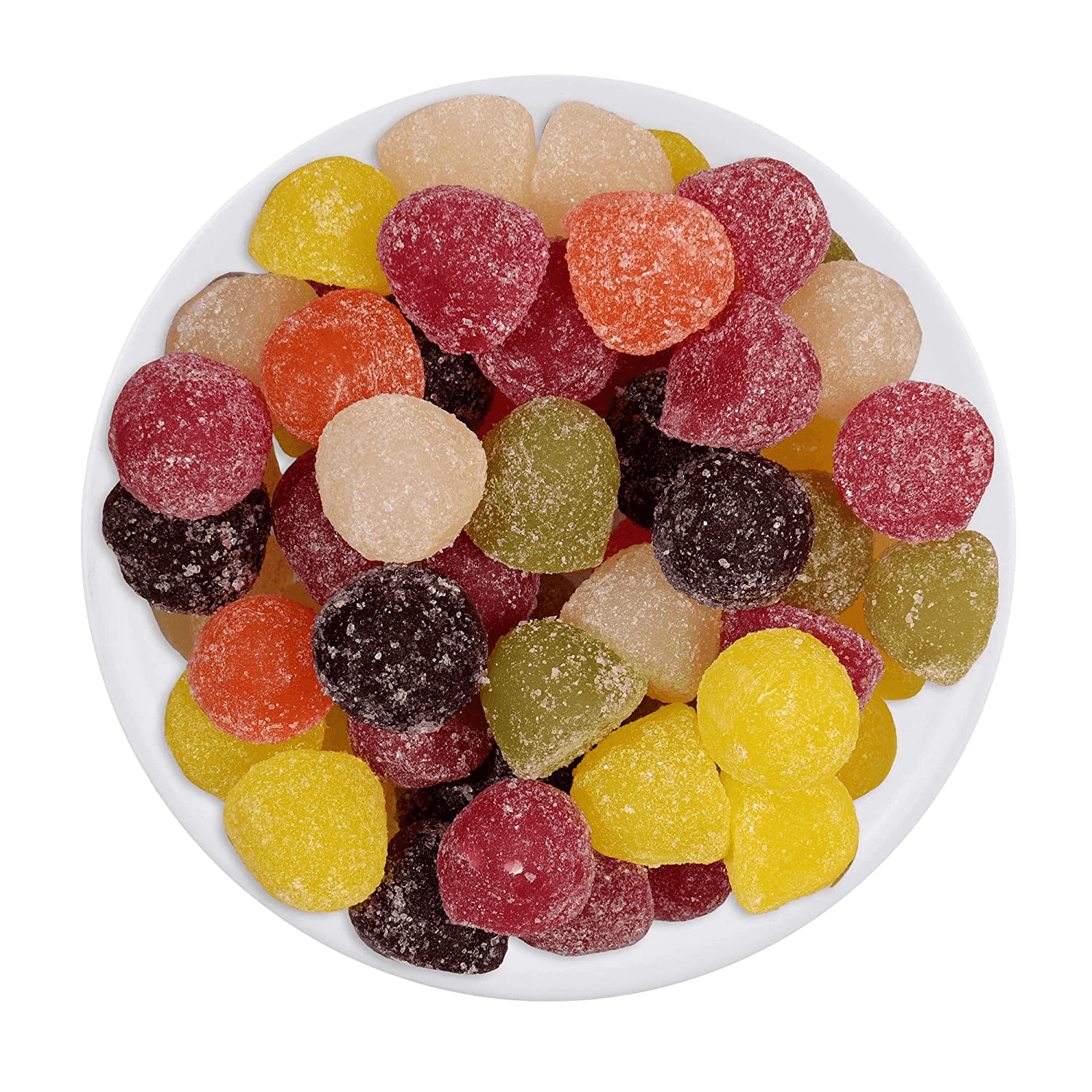 bowl of colorful gummies 