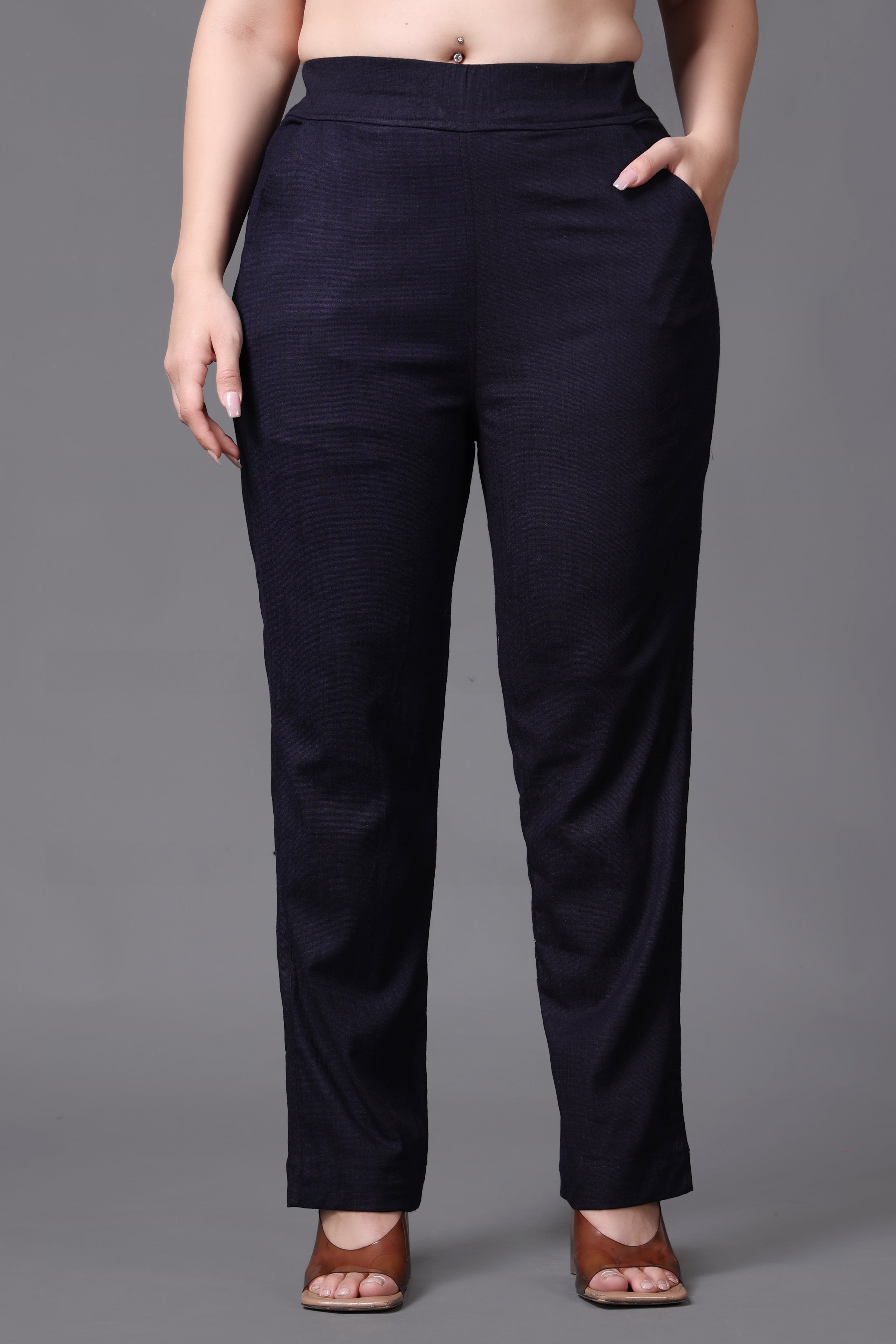 Buy Plus Size Formal Pants & Plus Size Stretchable Pants - Apella