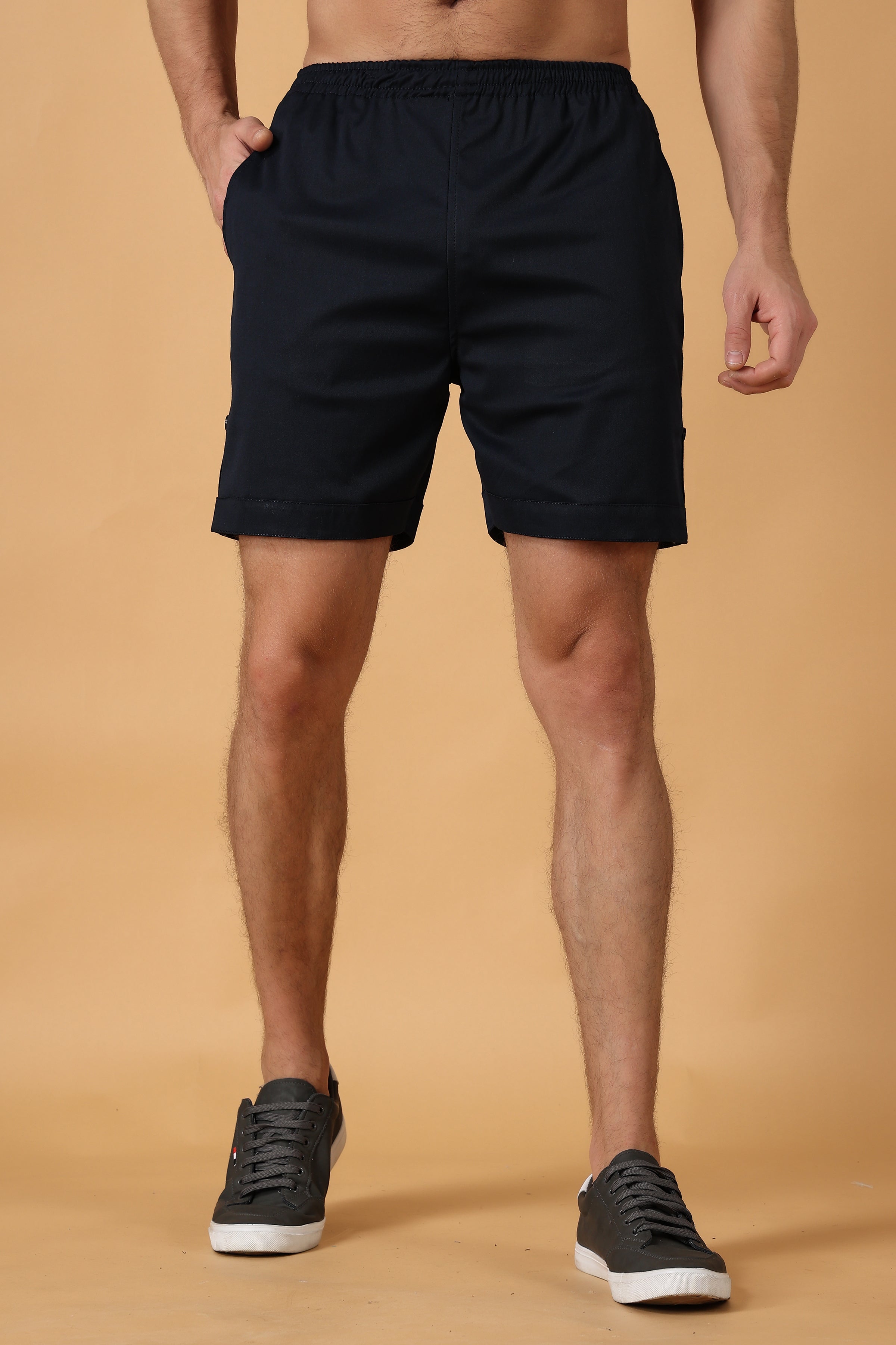 Lemon Yellow casual cotton fleece shorts for men – Albatross Clothing