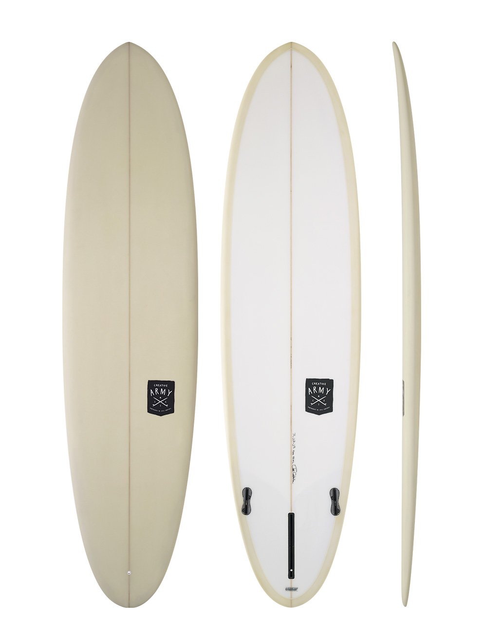 creative army huevo pu longboard surfboard