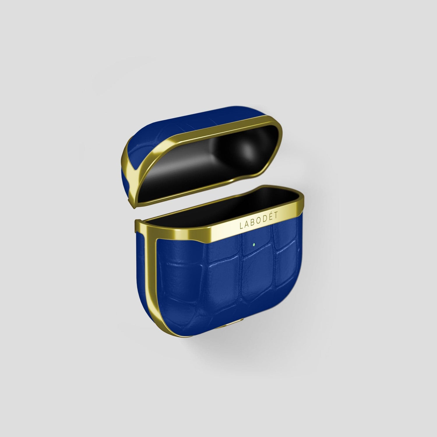 Royal Blue AirPods 3 Case Alligator with Gold Metal -6