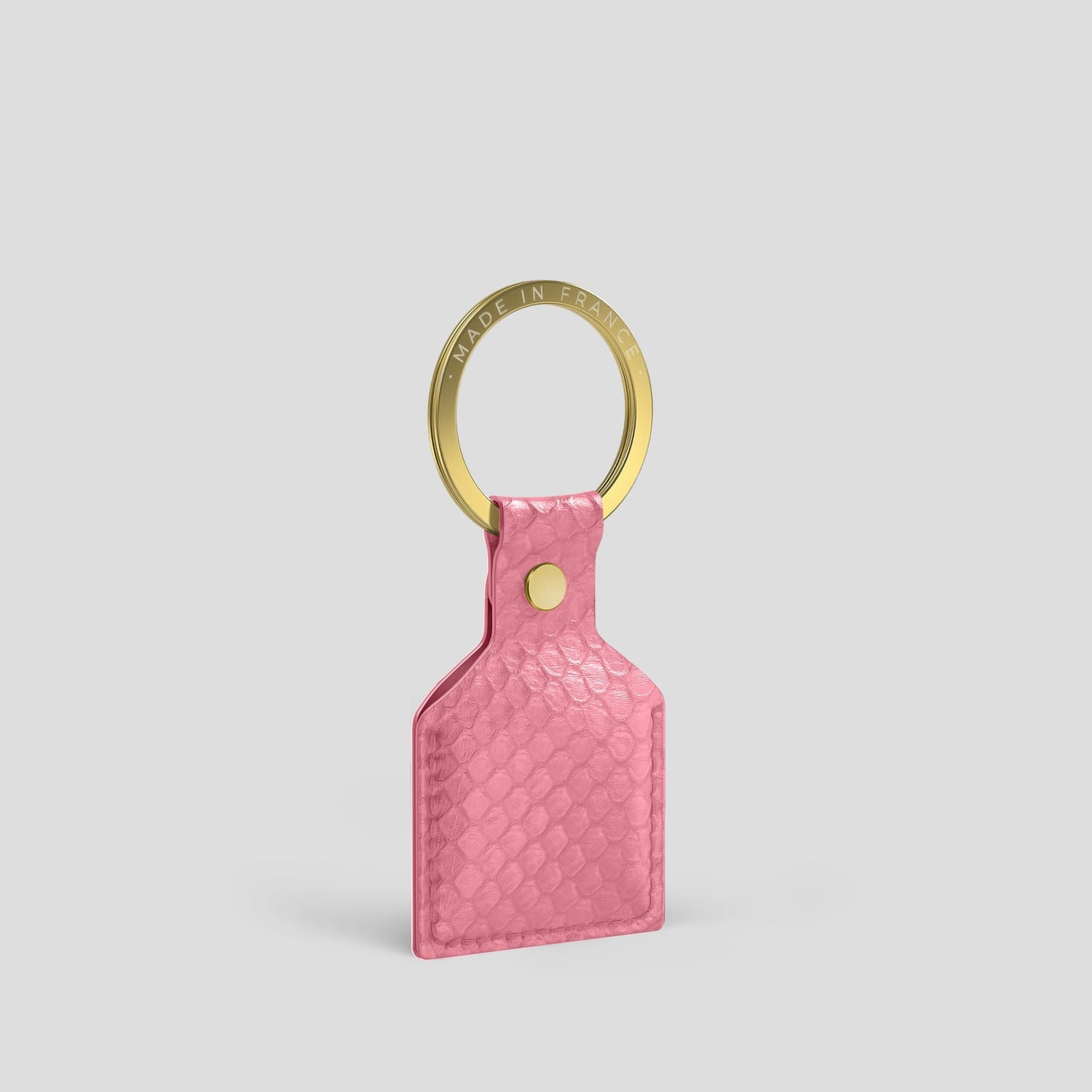 Pink AirTag Python with Gold Metal -4