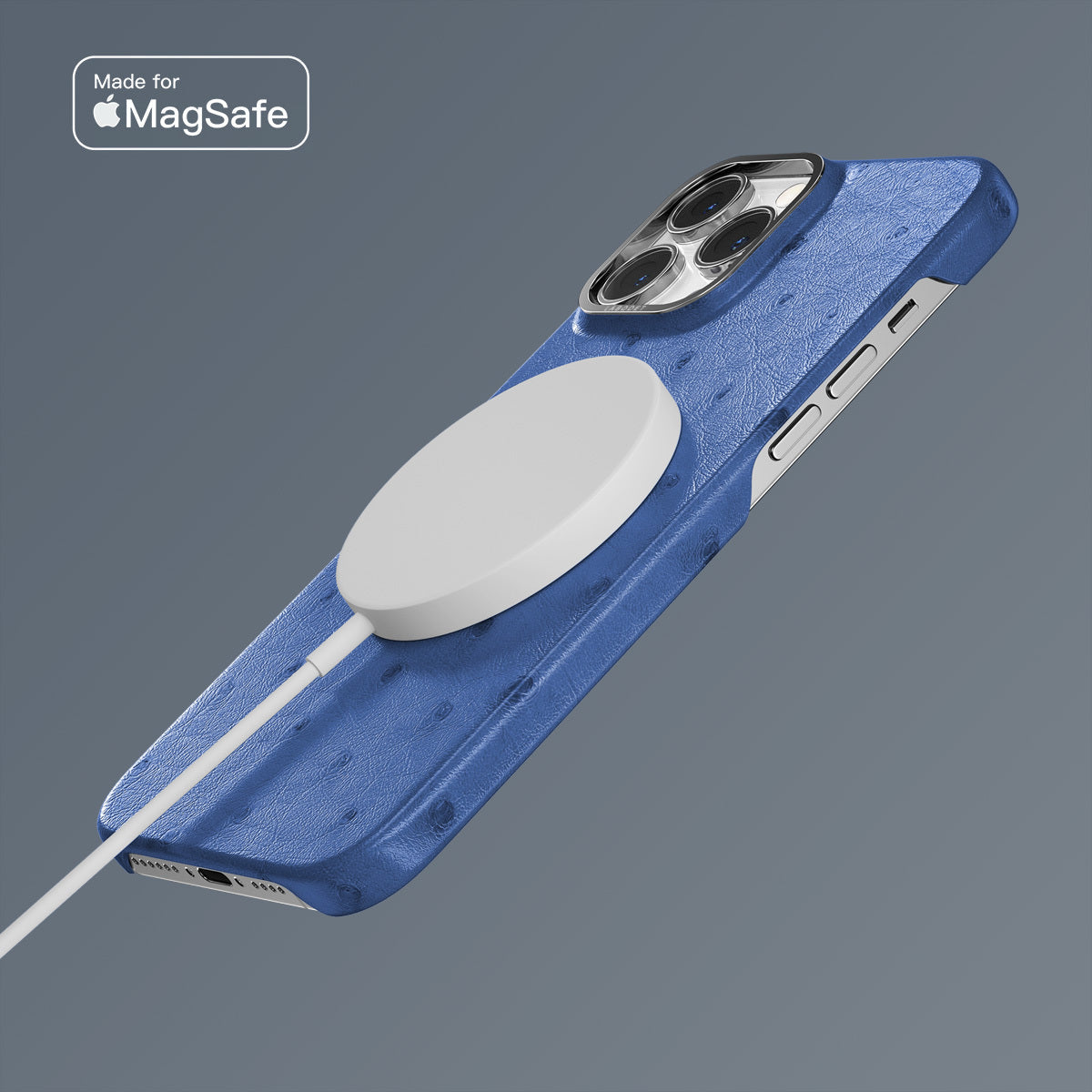 iPhone 14 Pro Max Double Card Case Coloré Ostrich – Labodet