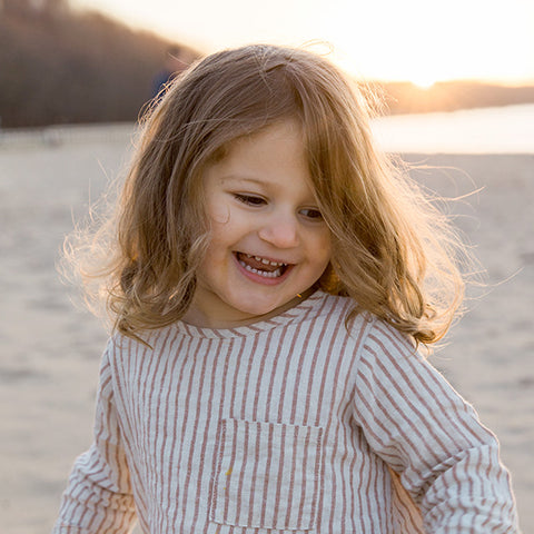 toddler on the beach in Shelter Island