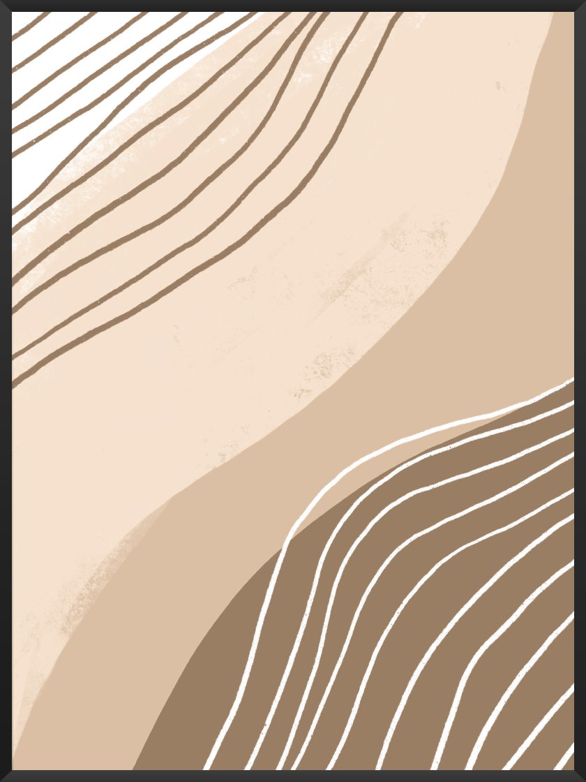 Beige Lines - Poster