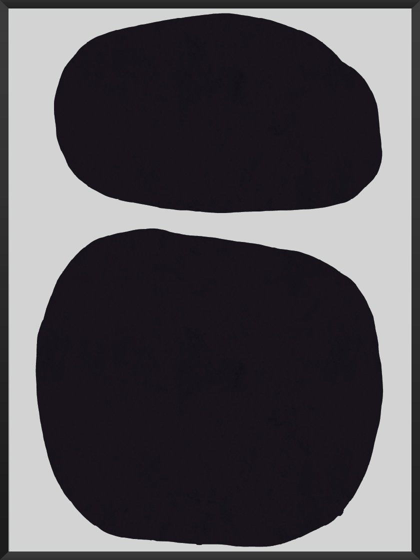 Repose - Black Shapes Poster