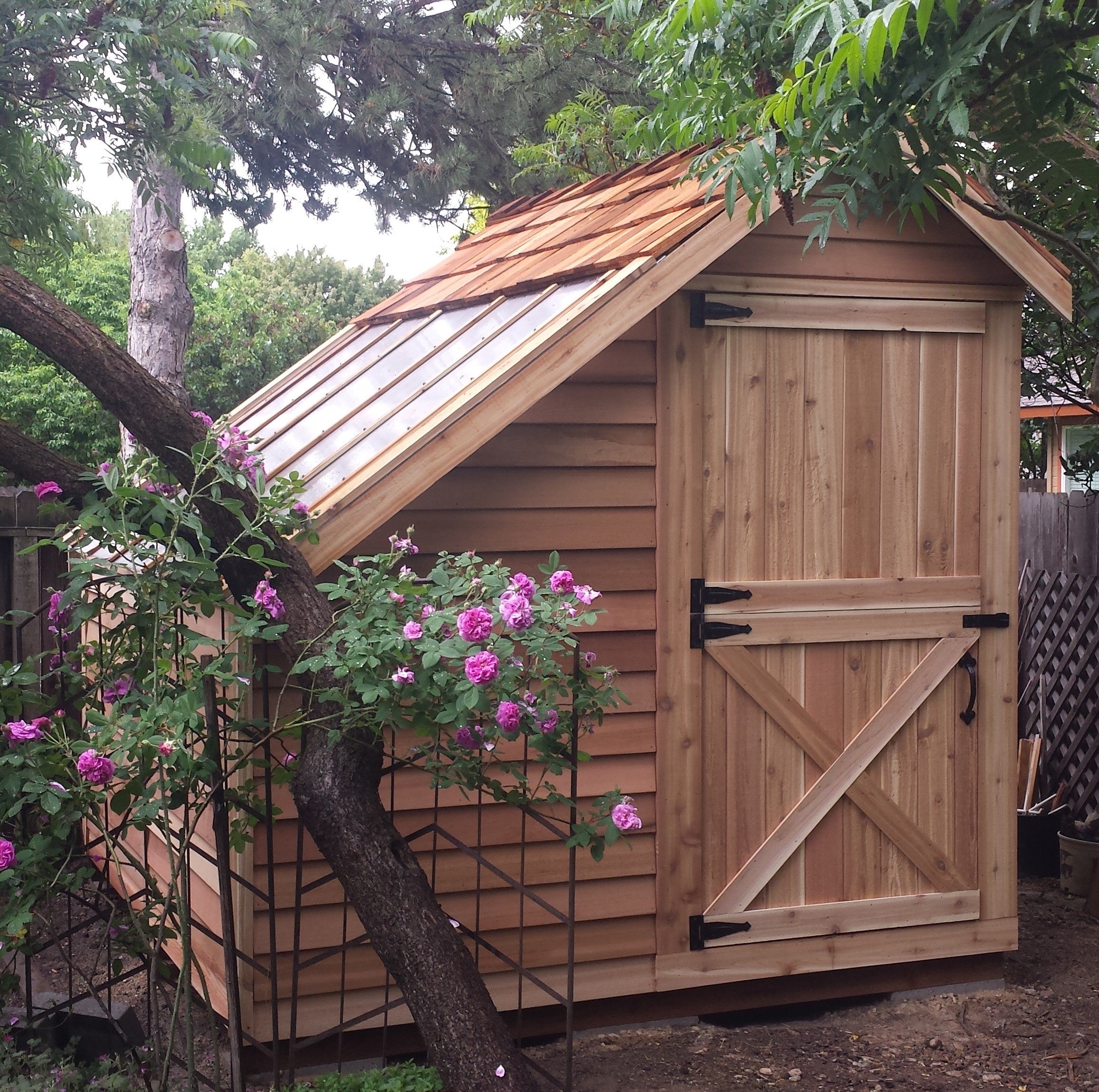 small cedar greenhouse kits, wooden greenhouse sheds