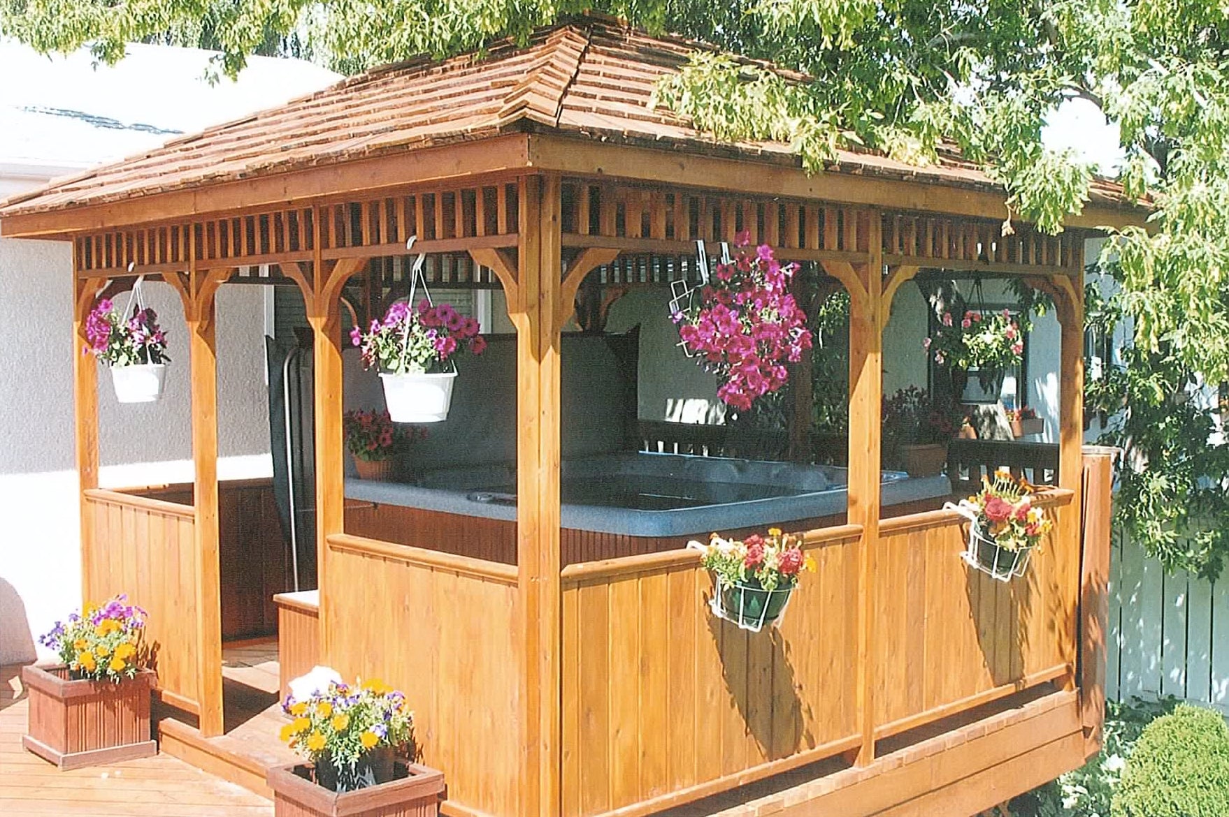 best hot tub gazebos, screened gazebos, square gazebo