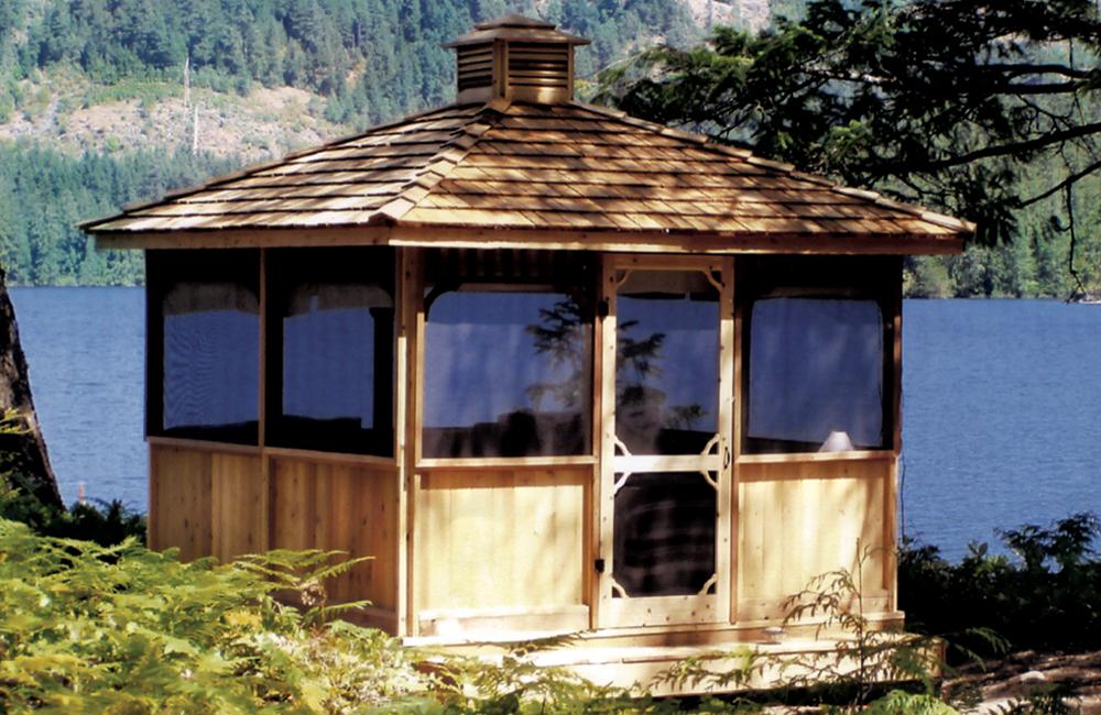 hot tub gazebos, screened gazebos, wooden square gazebo