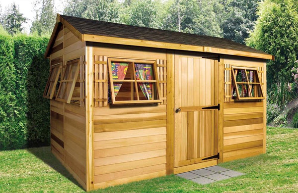 long shed kits, cedar summer houses, garden cottages