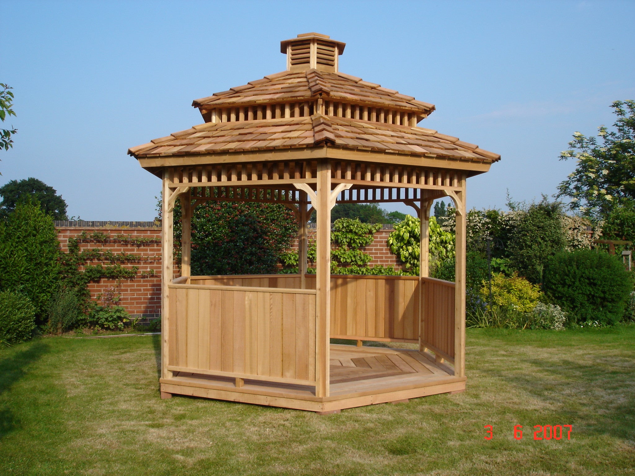 Hexagon Gazebos, 10' &amp; 8' Hexagonal Kits, Six Sided Gazebo ...