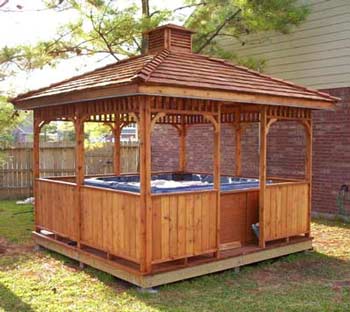 Best Hot Tub Gazebos Screened Gazebos Square Gazebo Plans