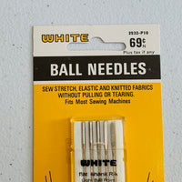 White Sewing Machine Ball Needles LT. POINT 10