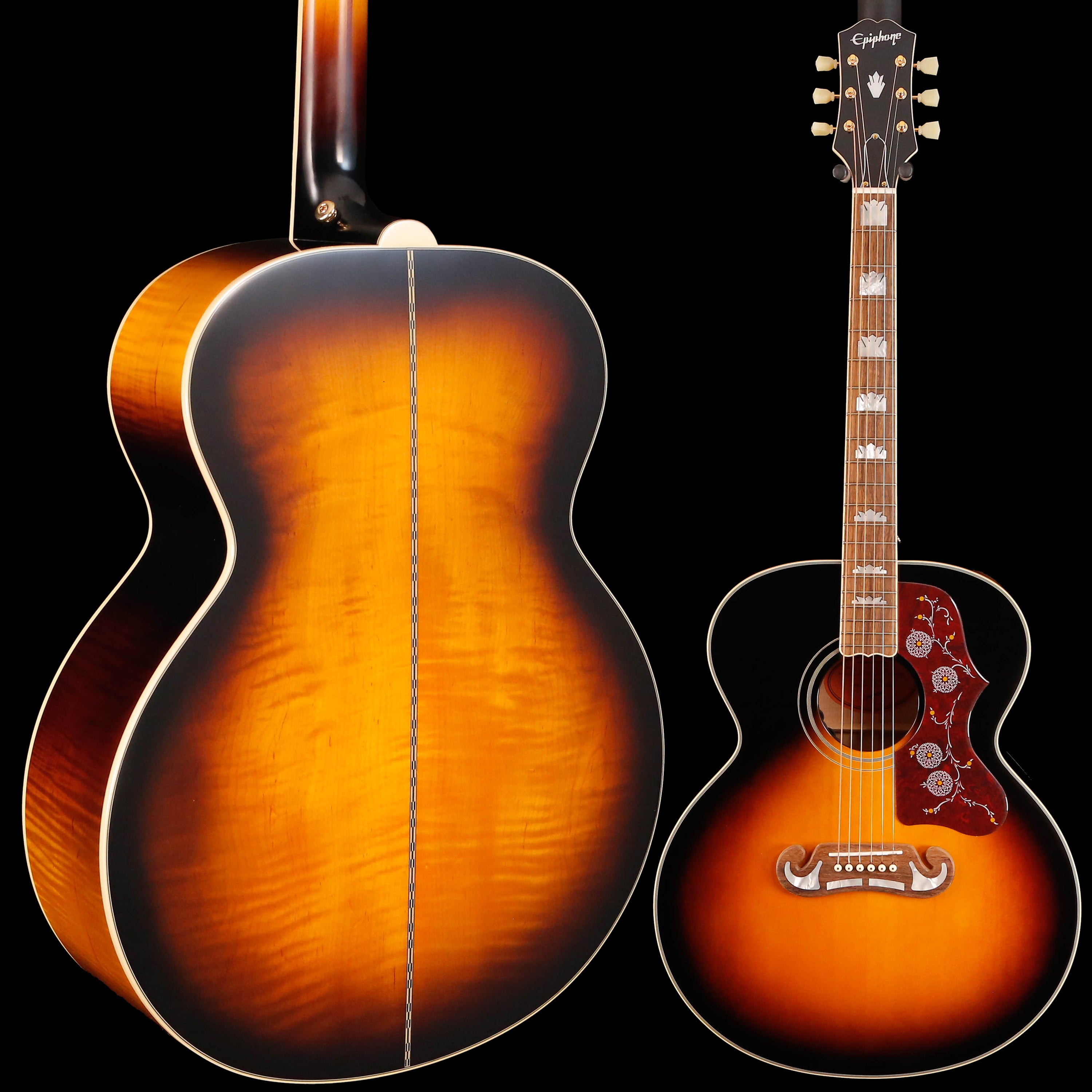 Epiphone Masterbilt De Luxe VS Vintage Sunburst w Hard Case 