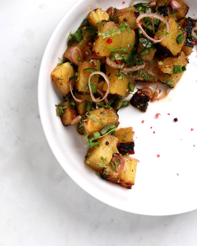 Charred BBQ Pineapple Salad