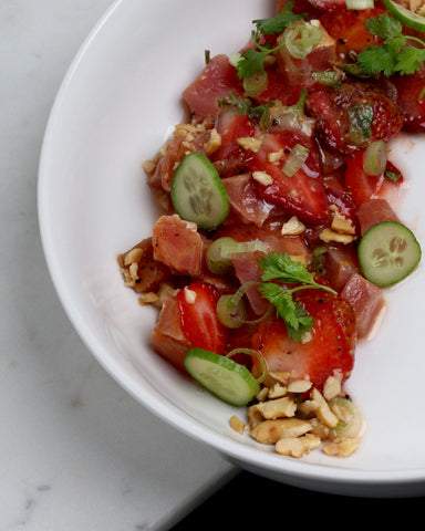 Strawberry and Poke Tuna Salad