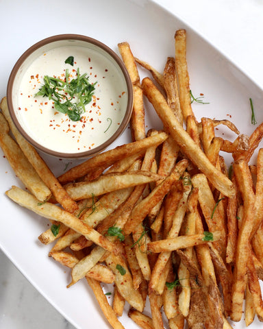 Homemade Fries with Sriracha-Pineapple Salt