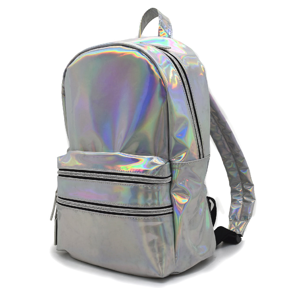 Silver Shiny Backpack – YickFung