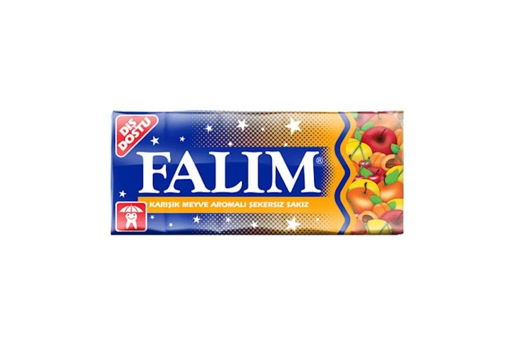 Falim Gum with Fruit Flavor 25 Individual Pieces or Tunisia