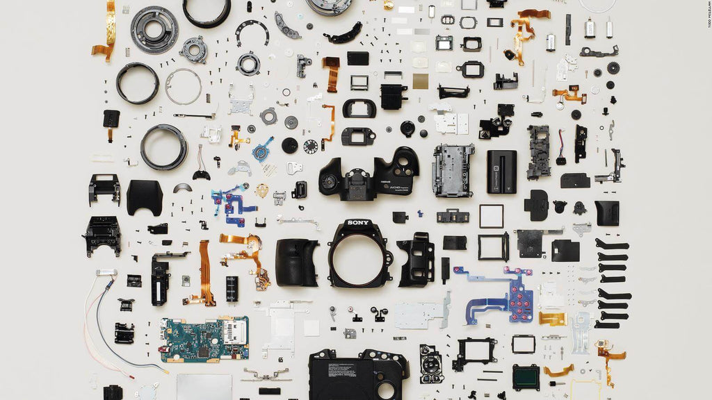 Knolling fotocamera Todd McLellan