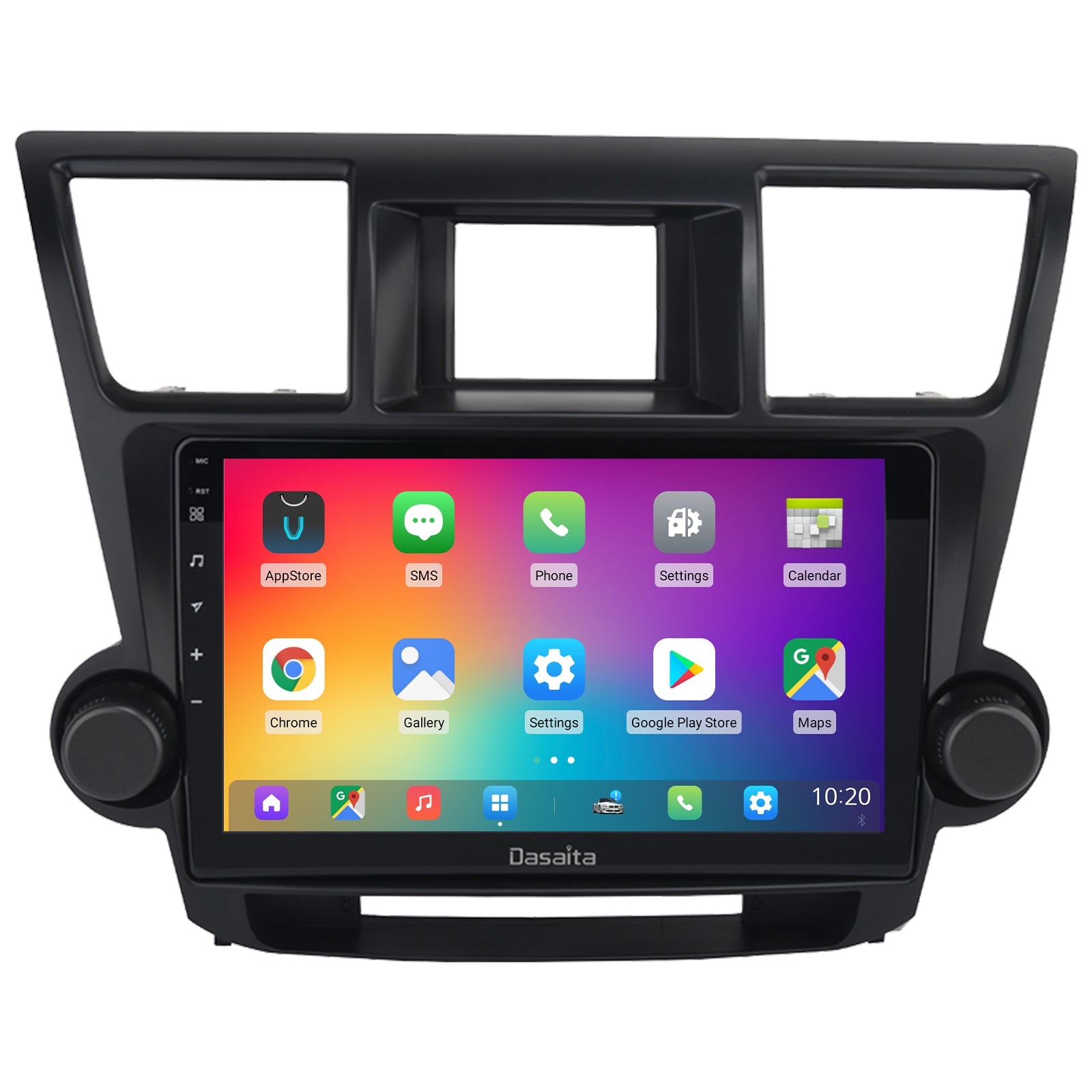 Dasaita Vivid11 Toyota highlander 2007 2008 2009 2010 2011 2012 2013 2014 Car Stereo 10.2" Carplay Android Auto PX6 4G+64G Android11 1280*720 DSP Radio