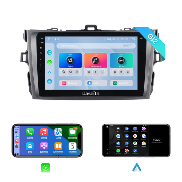 2 Din 9 Android Car Radio Wireless Carplay Android-Auto Bluetooth RDS GPS  Wifi USB Large Screen Multimedia Player Head Unit A9