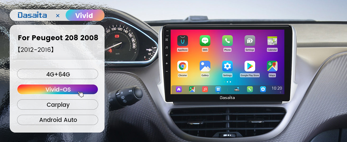 Autoradio GPS Peugeot 208 et 2008 Alkadyn Android