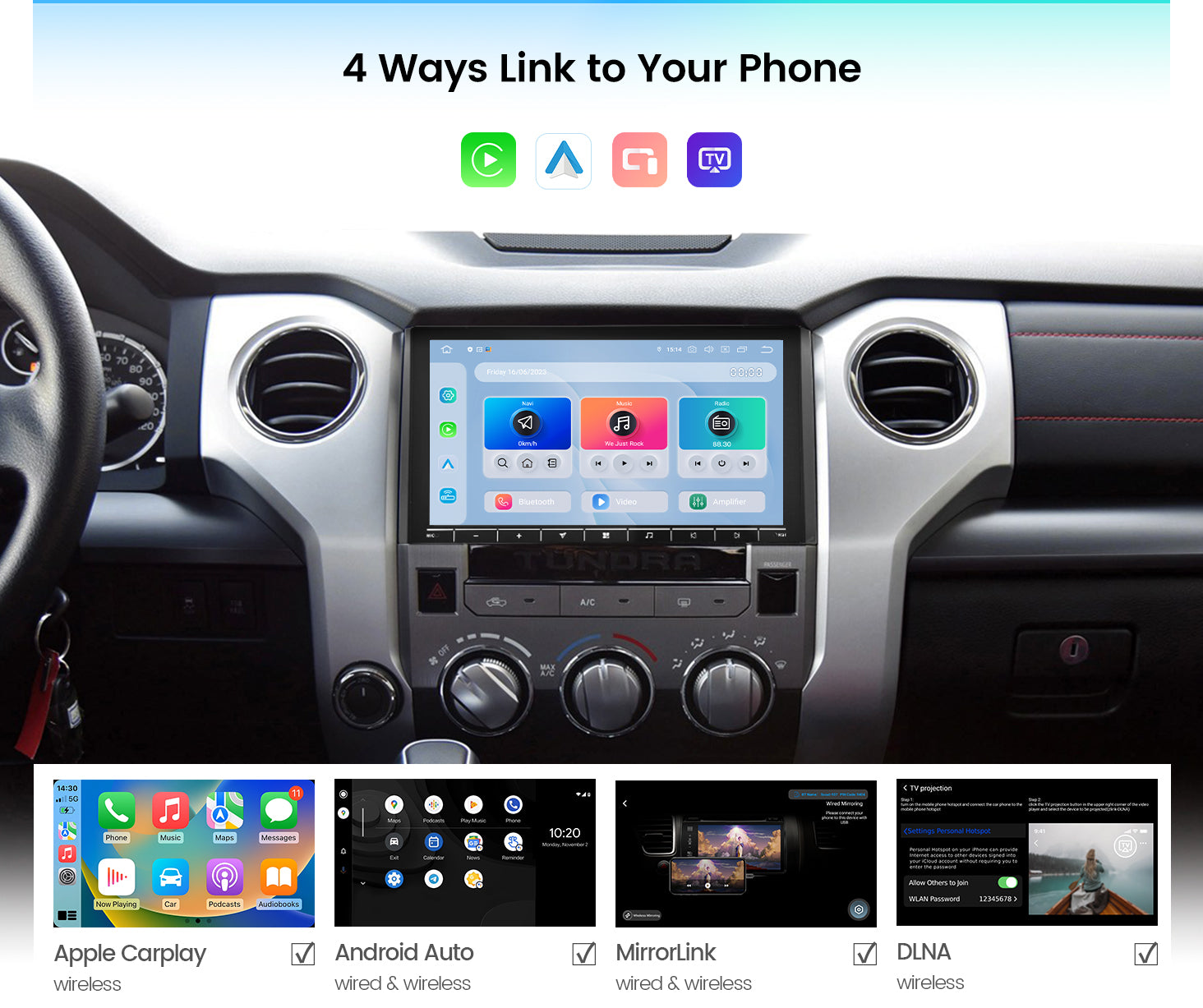 Wiress carplay and Android auto