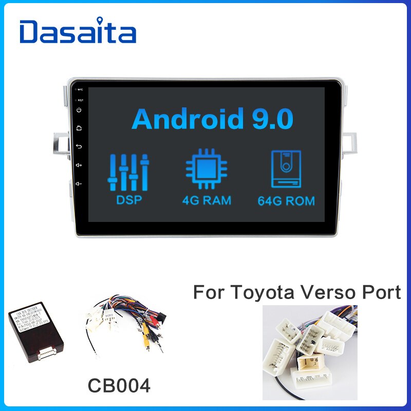 Dasaita Car Stereo Radio-Player 1 Din Android  for Toyota Verso EZ