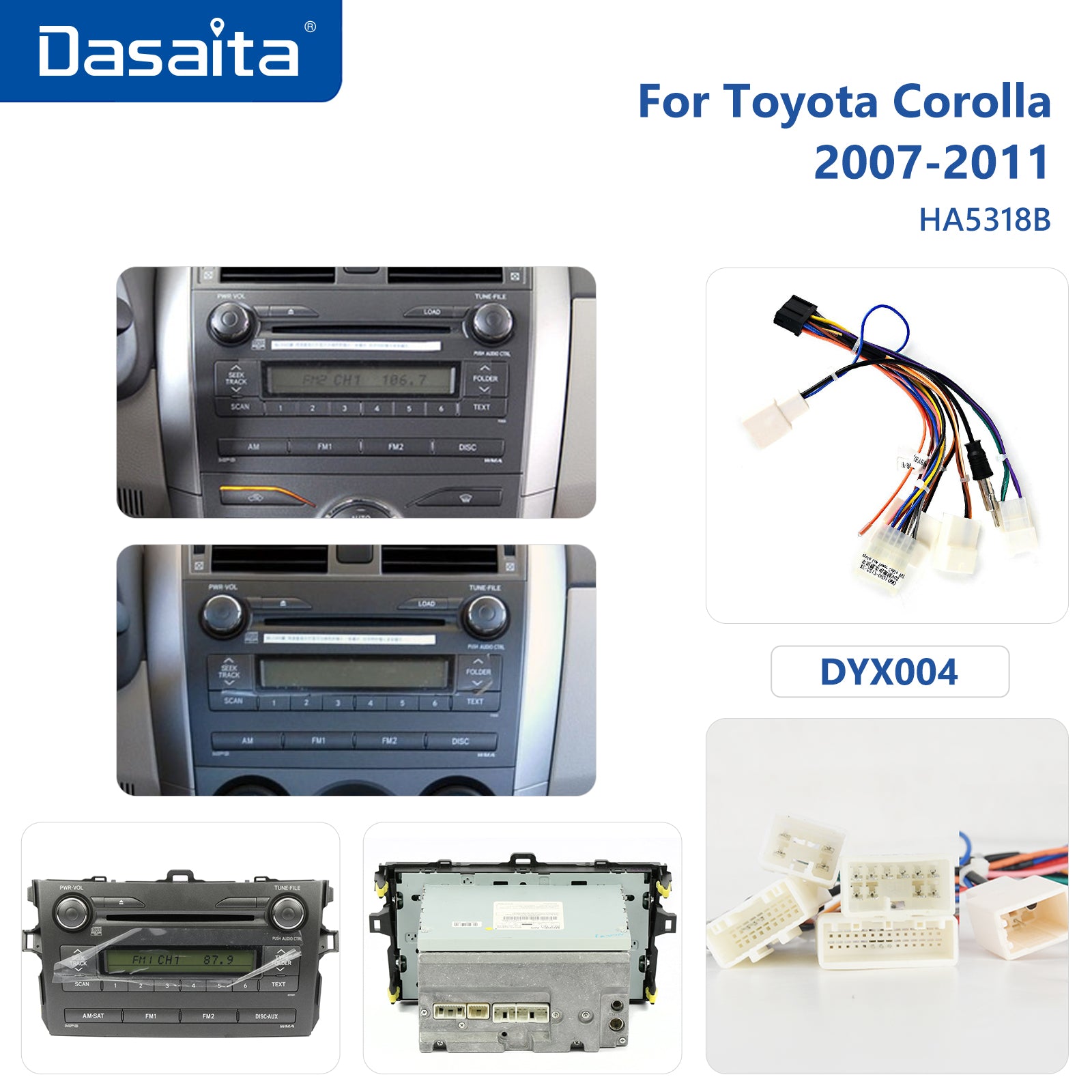 Dasaita MAX11 Toyota Corolla 2007 2008 2009 2010 2011 2012