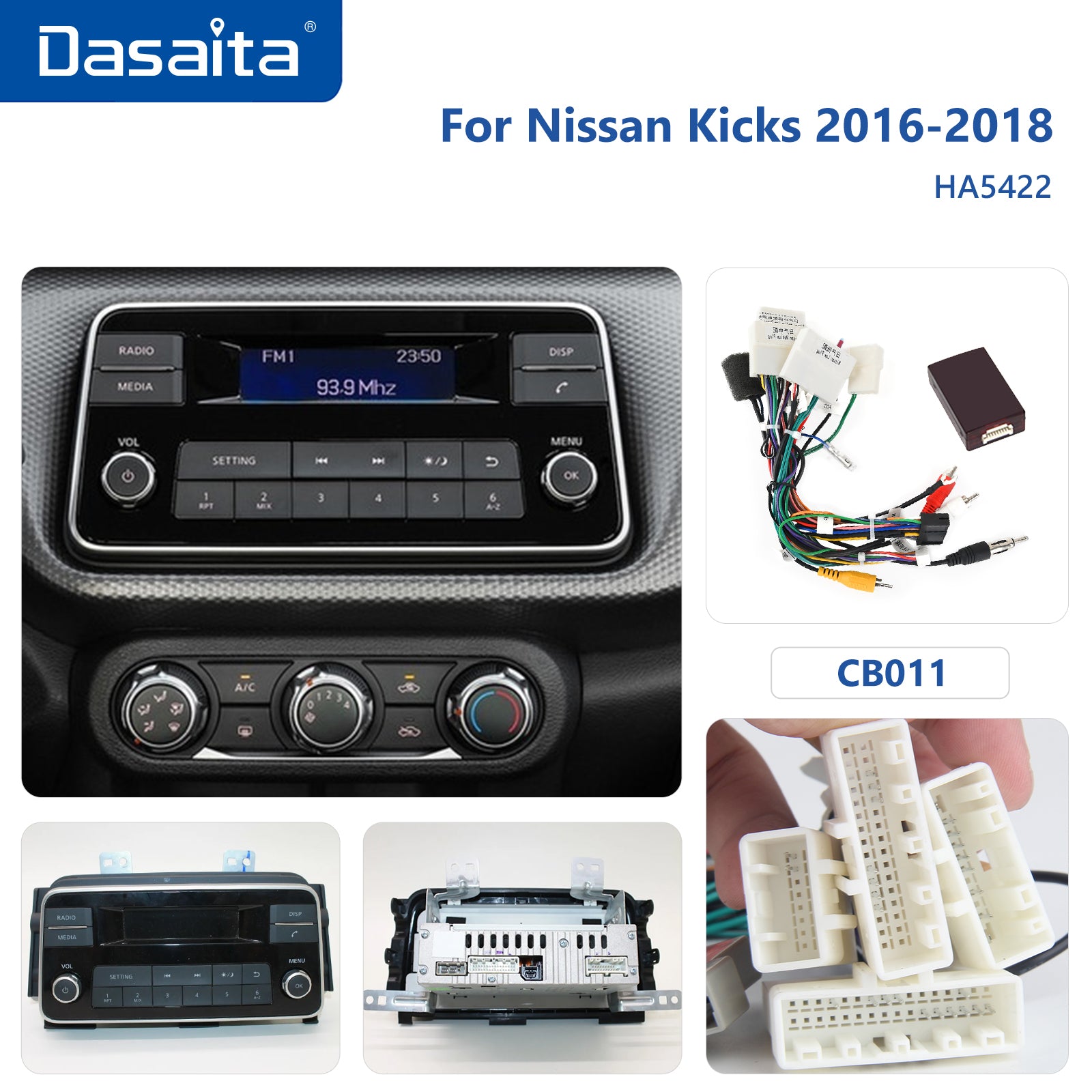 Dasaita Android12 Car Stereo for Nissan Kicks Micra 2016-2021 Wireless