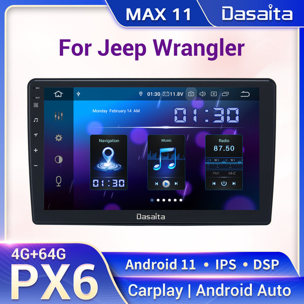 Dasaita Android 11.0 Car Stereo for Jeep Cherokee 2013 to 2019 Touch S