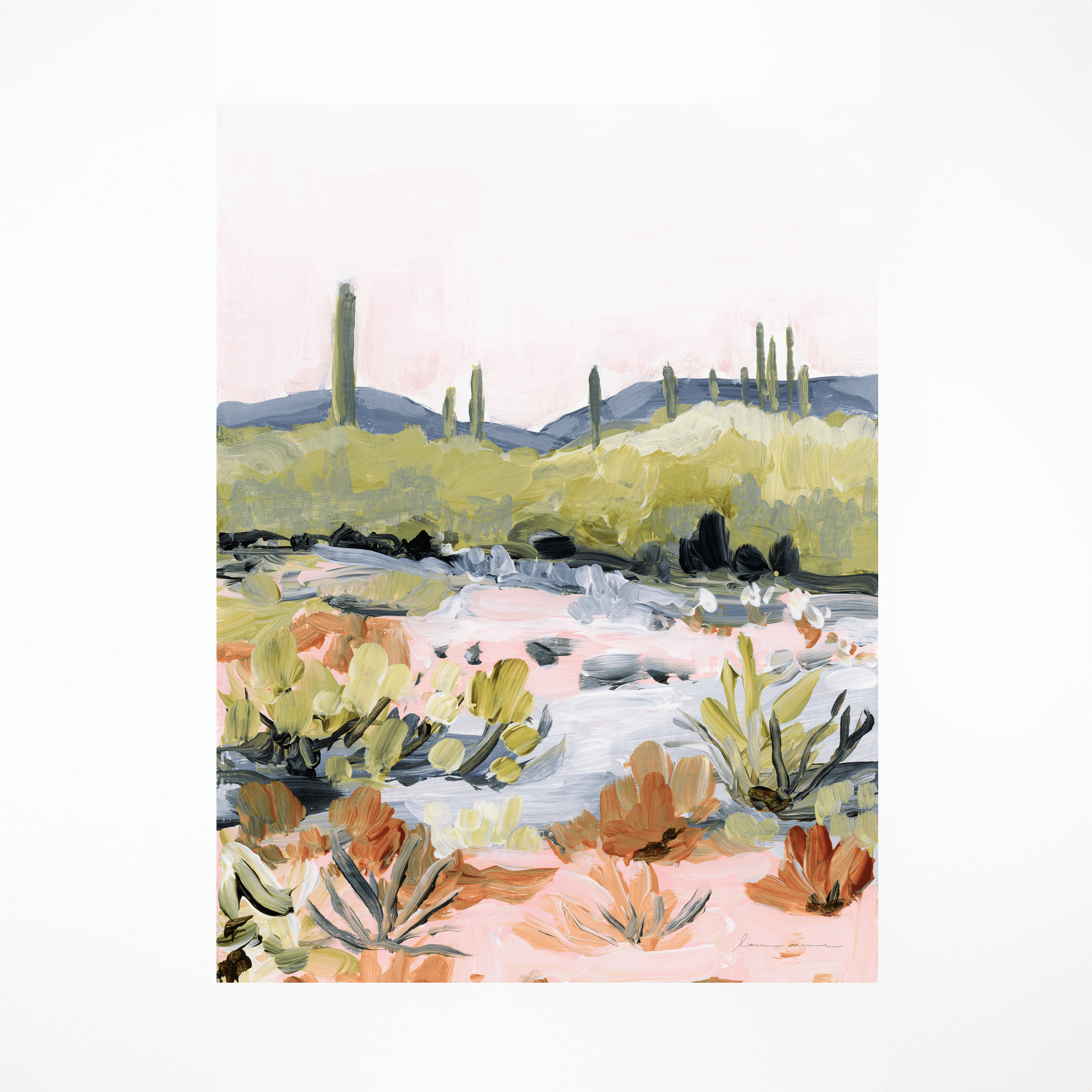 "Bright Desert" Art Print Sample