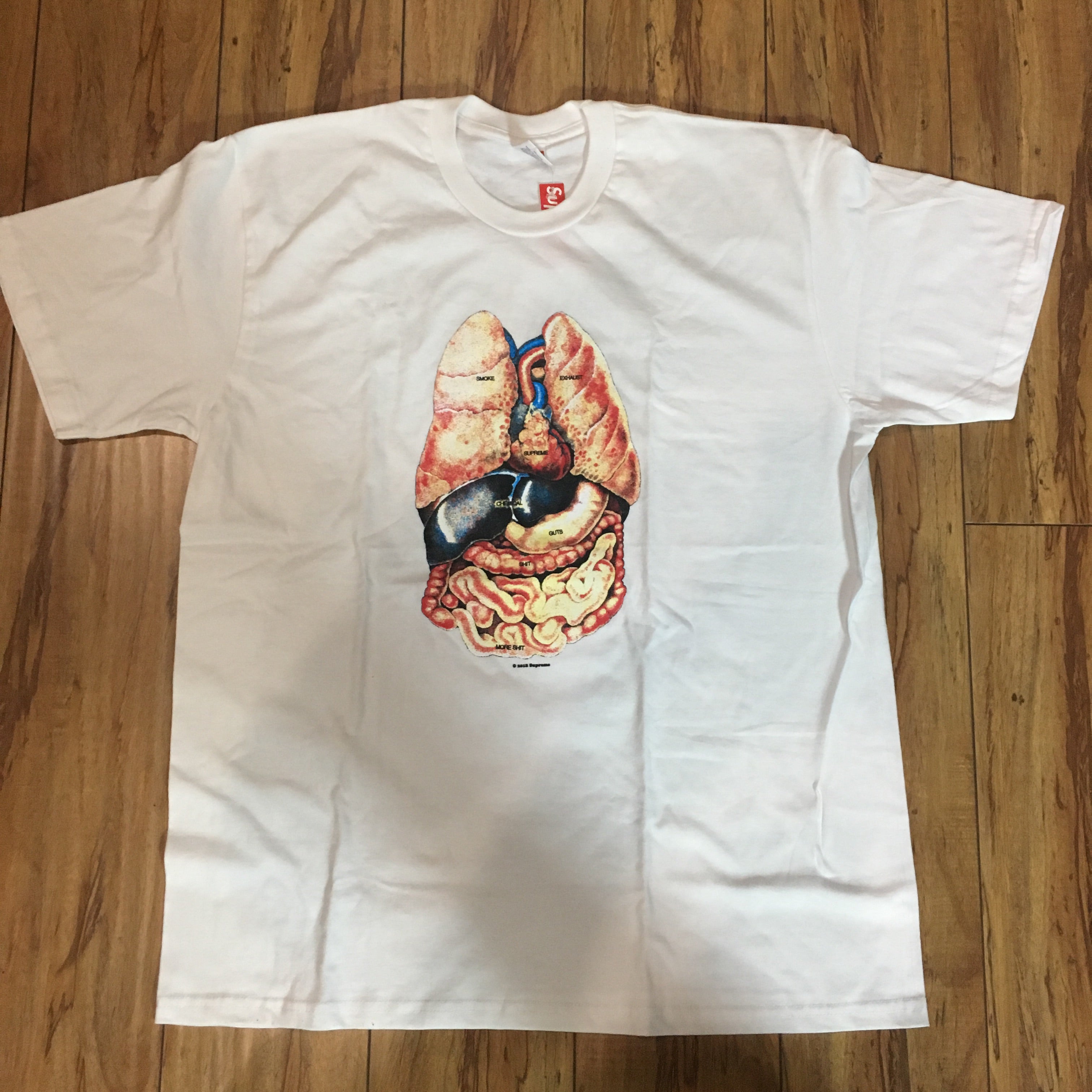 supreme guts tee white