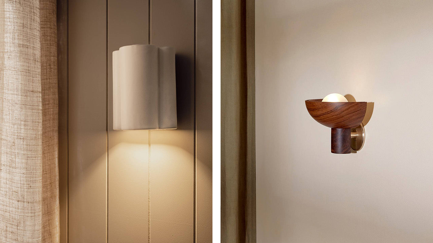 Cloud Wall Light & Selene Uplight Wall Light