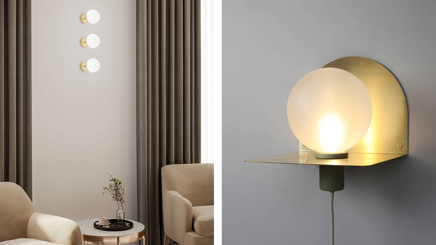 Molecola Wall Light & Lune Wall Light | Lighterior