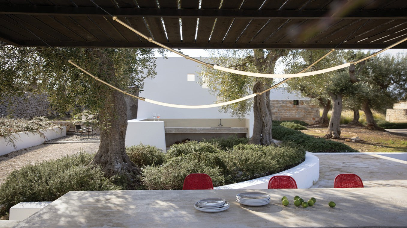 Leda Outdoor Pendant Light by Karman